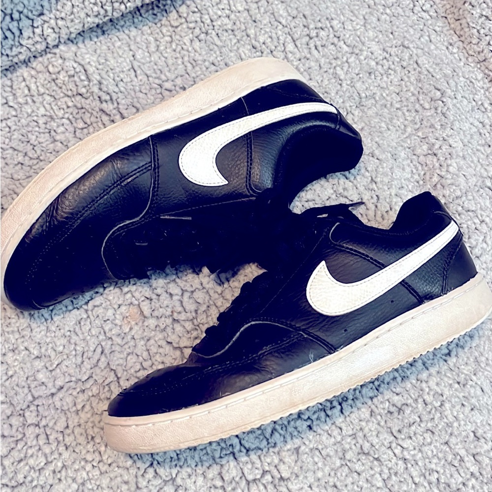 Nike court vision black and white 9